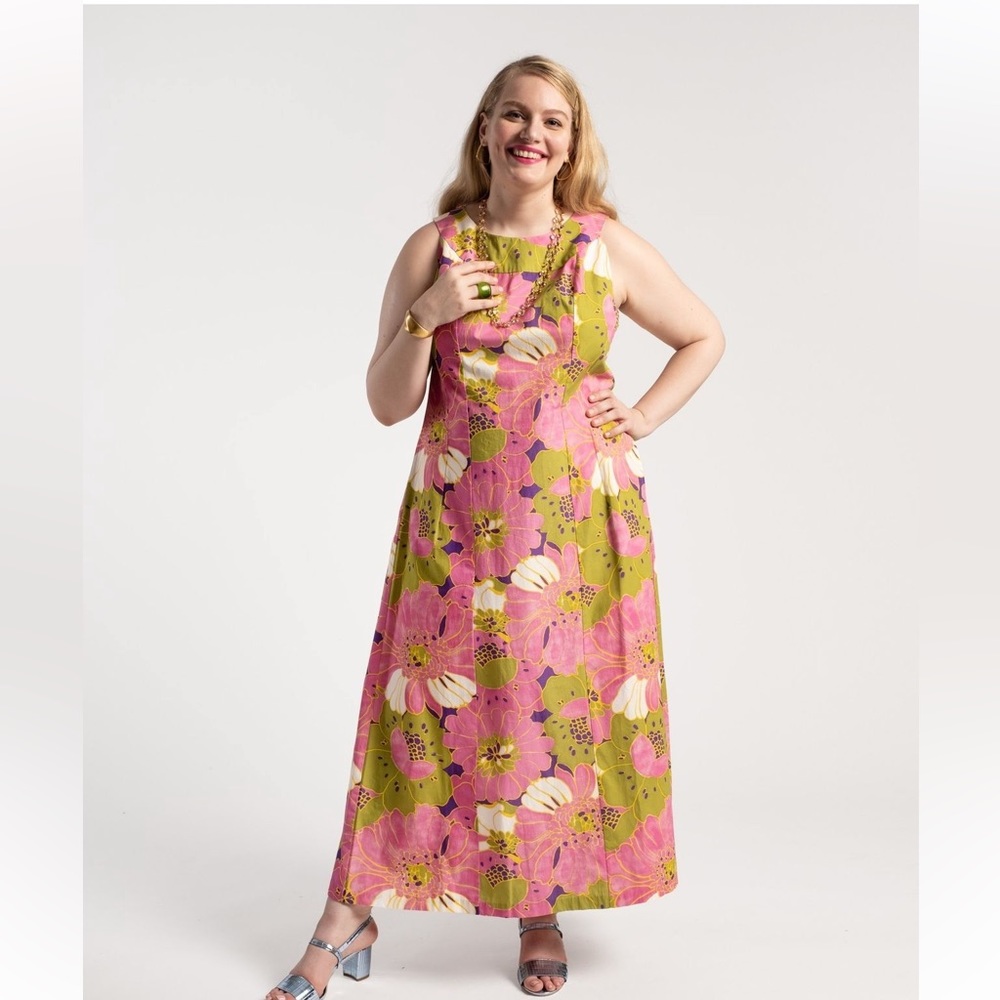 Frances Valentine Waikiki African Daisy Dress Size XL NWT